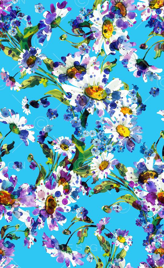 白色大花印花华亿平台图片