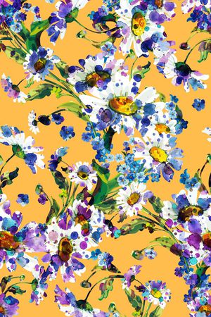 白色大花印花华亿平台图片