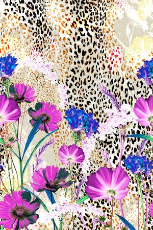 豹纹印花华亿平台图片