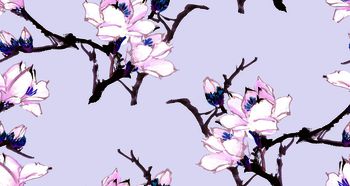 554285-中国传统水墨风格 梅花三弄