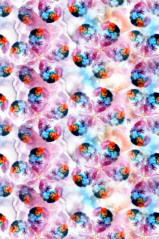 连衣裙印花华亿平台图片