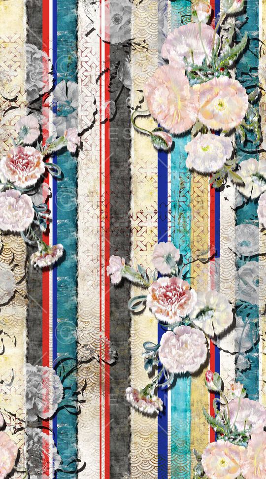 笔触印花华亿平台图片