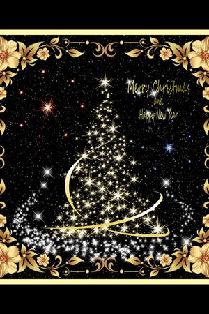 圣诞树印花华亿平台图片