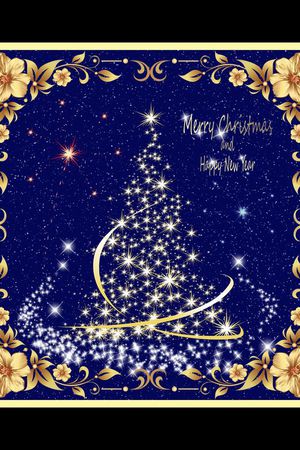 圣诞树印花华亿平台图片