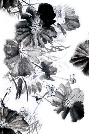 黑白经典印花华亿平台图片