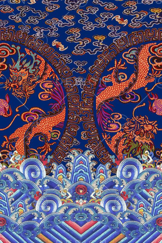 MAX-定位中国民族风印花华亿平台图片