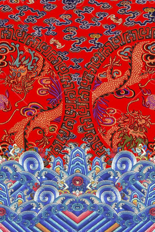 MAX-定位中国民族风印花华亿平台图片