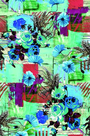 抽喜几何印花华亿平台图片