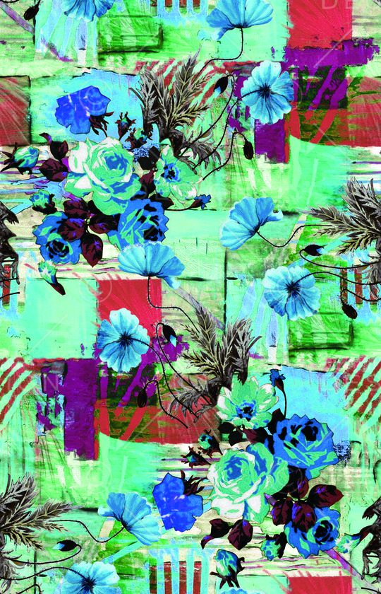 抽喜几何印花华亿平台图片