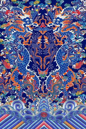 MAX-定位中国民族风印花华亿平台图片