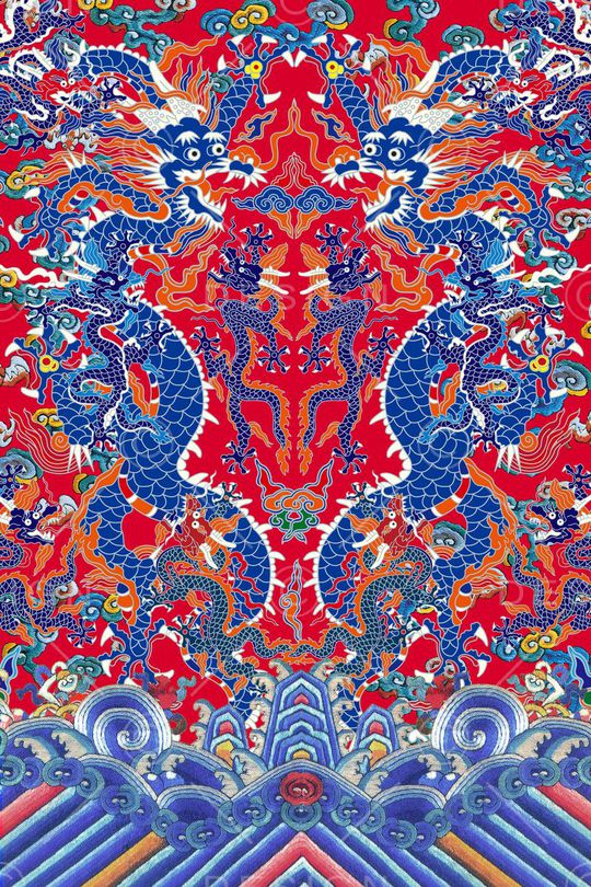 MAX-定位中国民族风印花华亿平台图片