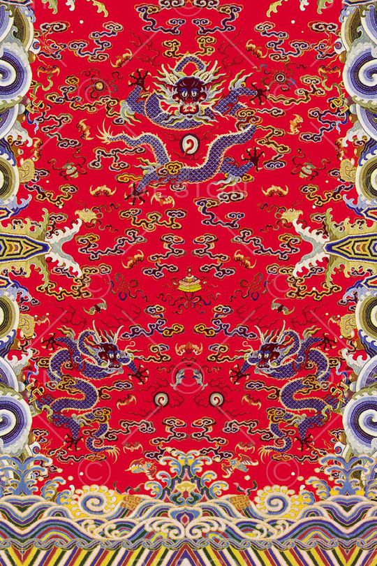 MAX-定位中国民族风印花华亿平台图片