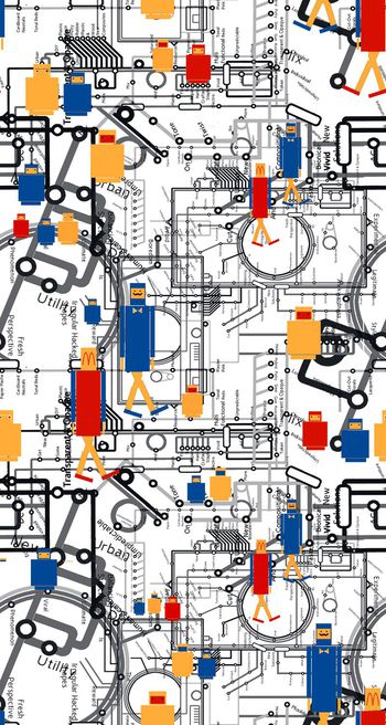 554542-趣味地铁线路图行人华亿平台