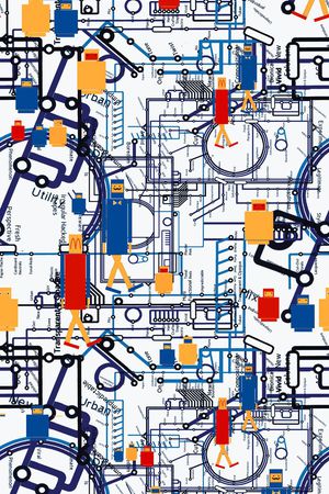 趣味 几何印花华亿平台图片