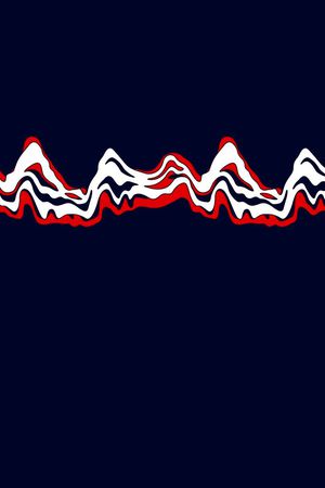 波浪条纹印花华亿平台图片