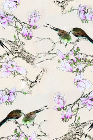 中国风印花华亿平台图片