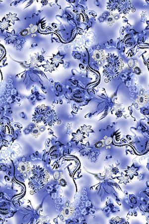 中国风印花华亿平台图片