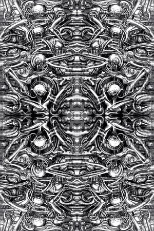 抽象男装图案印花华亿平台图片