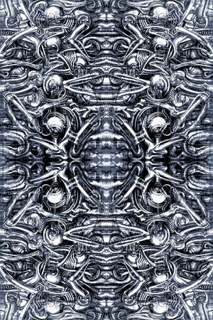 抽象男装图案印花华亿平台图片