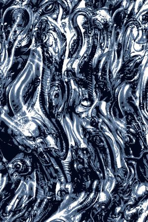 抽象男装图案印花华亿平台图片