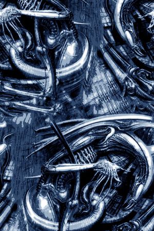 抽象男装图案印花华亿平台图片