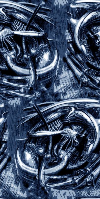 554849-抽象黑暗美学外星怪纹理男装图案