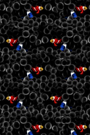 热带鱼印花华亿平台图片