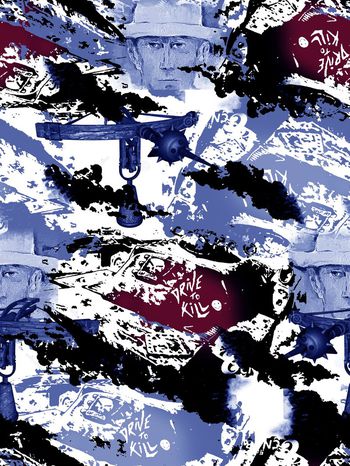 554889-抽象纹理人头像男装图案