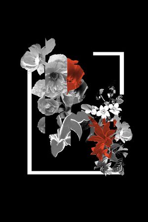 潮流时尚印花华亿平台图片