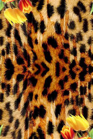 豹纹印花华亿平台图片