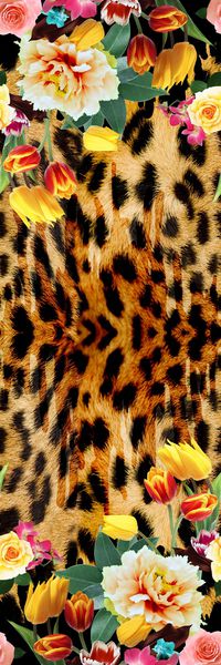 豹纹印花华亿平台图片