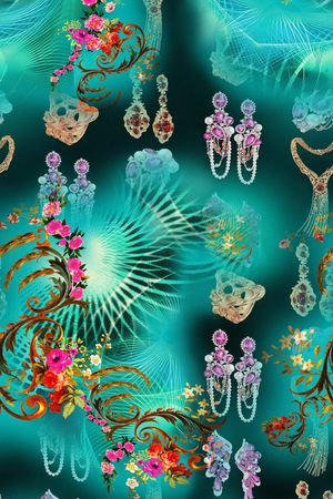 旋转花印花华亿平台图片