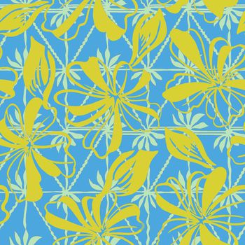 热带花卉印花华亿平台图片