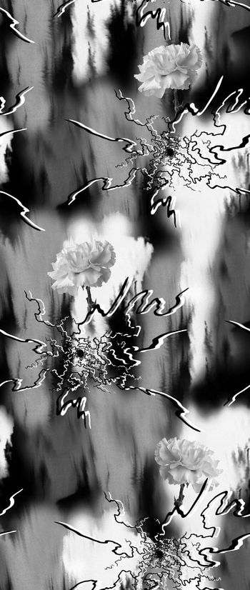 555304-抽象笔刷纹理花朵男装图案