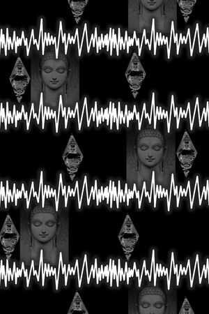 抽象男装图案印花华亿平台图片