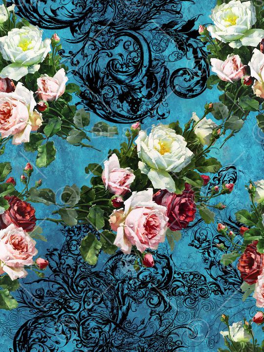 复古印花华亿平台图片