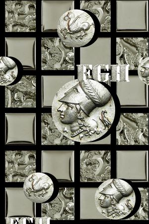 抽象男装图案印花华亿平台图片