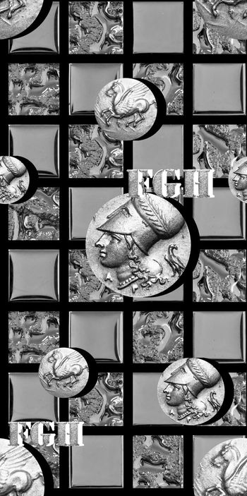 555404-抽象纹理格复古人头像男装图案