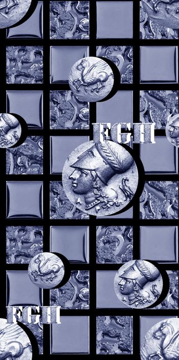 555405-抽象纹理格复古人头像男装图案