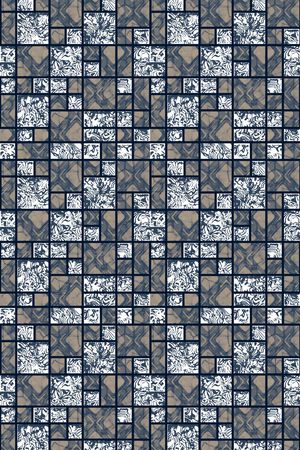 抽象男装图案印花华亿平台图片