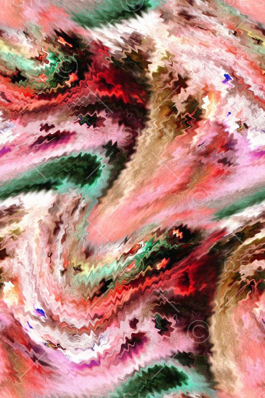 抽象海浪波纹印花华亿平台图片