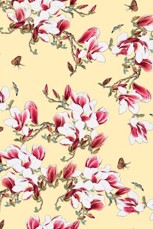 花开富贵印花华亿平台图片