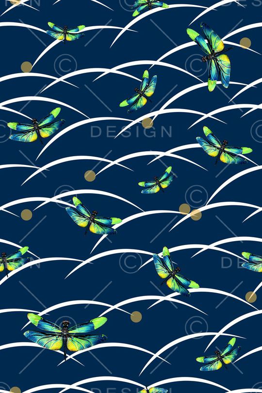 蝴蝶印花华亿平台图片