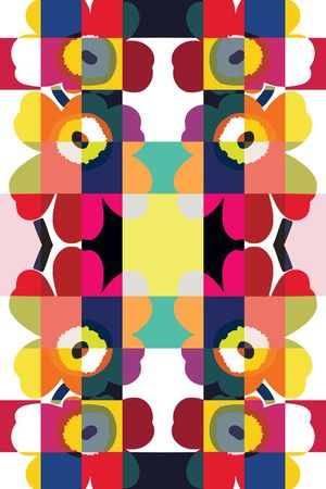 田园风印花华亿平台图片