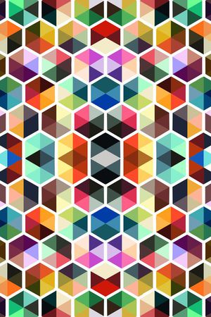 几何印花华亿平台图片