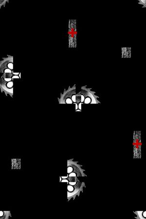 抽象男装图案印花华亿平台图片