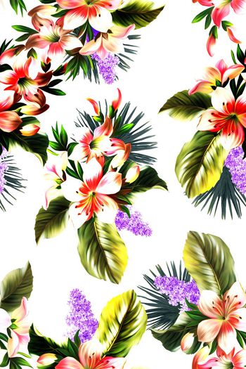 555670-时尚数码手绘花卉