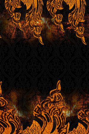 黑底印花华亿平台图片