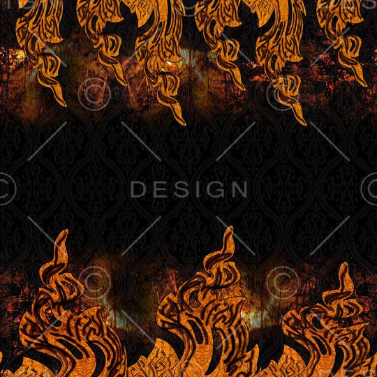 黑底印花华亿平台图片