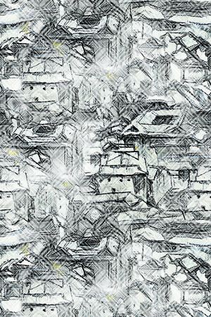 水墨肌理印花华亿平台图片